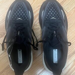 Hoka Men's Black and White Athletic Shoes